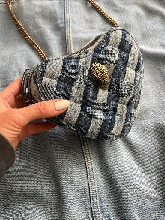 Kurt Geiger Handbags - Kurt Geiger Denim Heart Crossbody